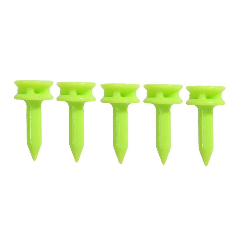 50 Pcs/Pack Professional Golf Tees 25mm-51mm Castle Orange Golfer Accessory Plastic golf tees perfect for Teeing the ball
