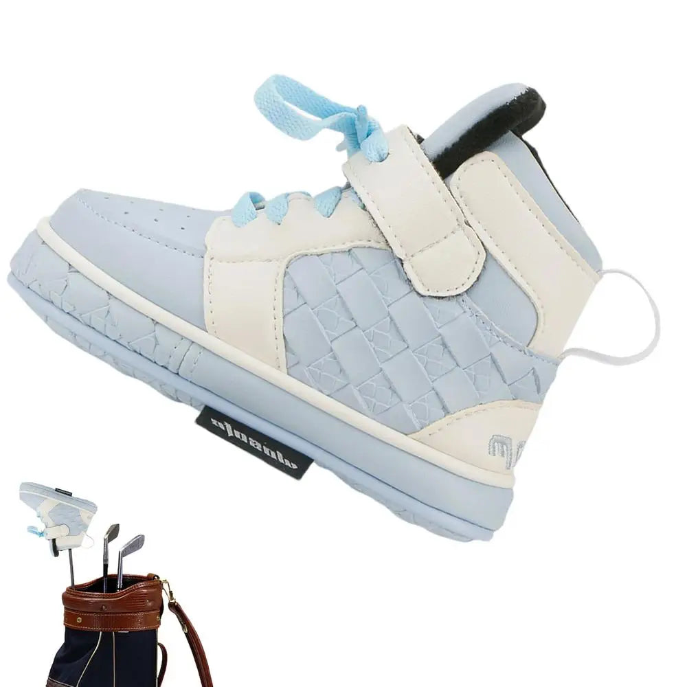 Golf Club Headcover Shoe Shaped Golf Iron Cover Golf Iron Cover Golf Club Head Protector PU Leather Putter Headcover Golf Putter