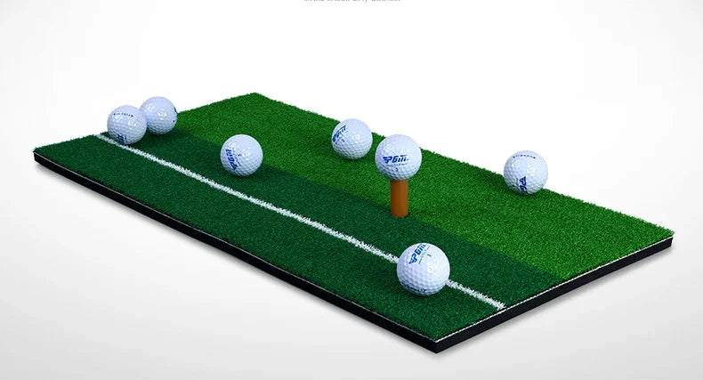 PGM Golf Mat with Rubber Tee Holder Realistic Grass Putting Mats Outdoor Sports Golf Training Turf Mat Indoor Office DJD003-9