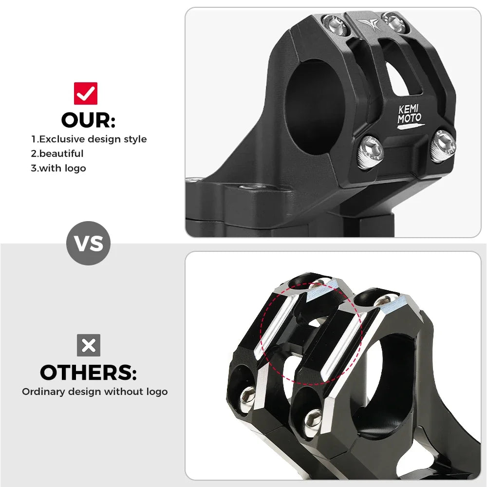 For Surron X Direct Light Bee X Mount Double Shoulde Stem Riser Scooter Dirt Bike Off-Road For Segway CNC Motorcycle Accessories