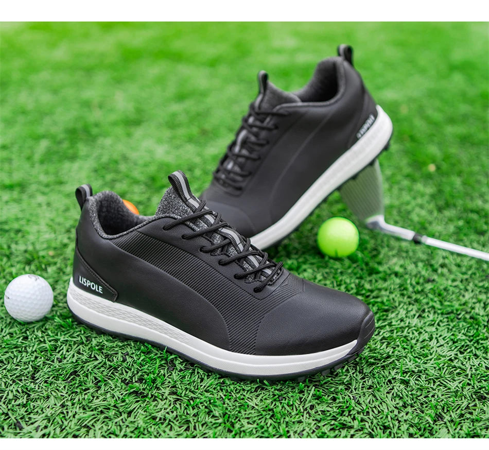 2024 Comfortable Golf Shoes Men Big Size 39-48 Professional Golf Spikeless Sneakers Non-Slip Waterproof Golfer Walking Footwear