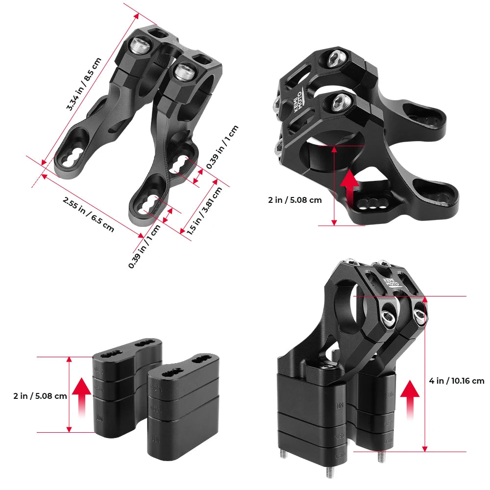 For Sur-Ron Light Bee X S L1E Front Handlebar Bar Riser Mount Bracket CNC For Talaria Sting MX3 MX4 MX5 Pro For Surron Electric
