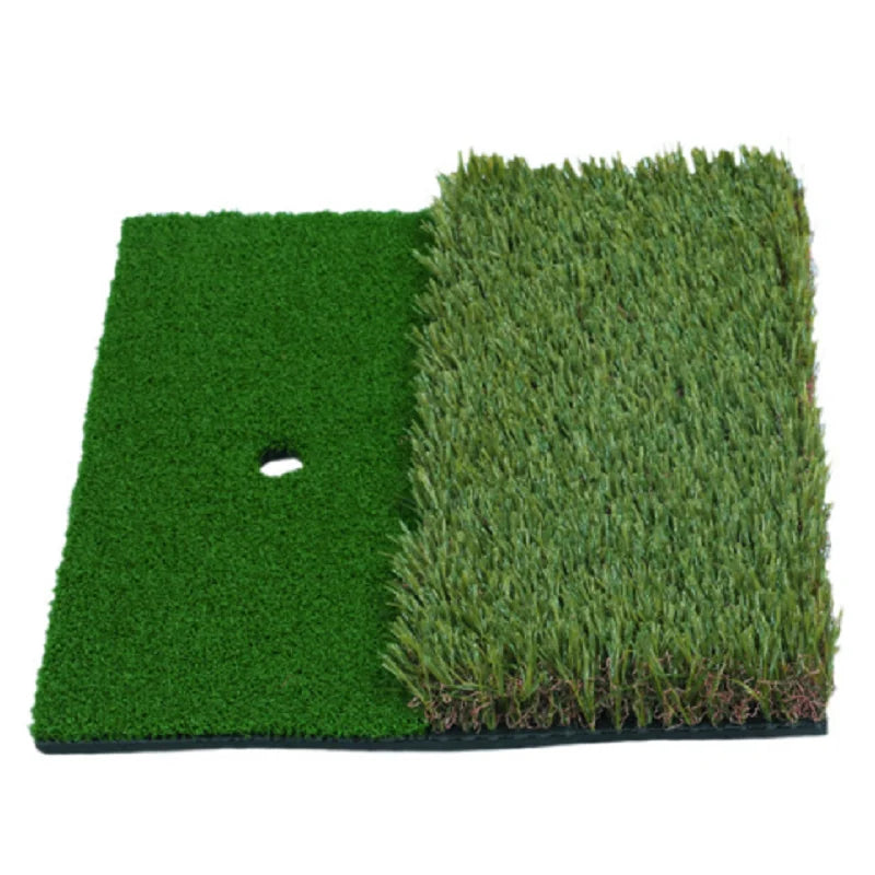 Dual Surface Turf Golf Practice Hitting Mat Portable Golf Hitting Mat Rubber Tee Holder and 6 Golf Practice Balls Included