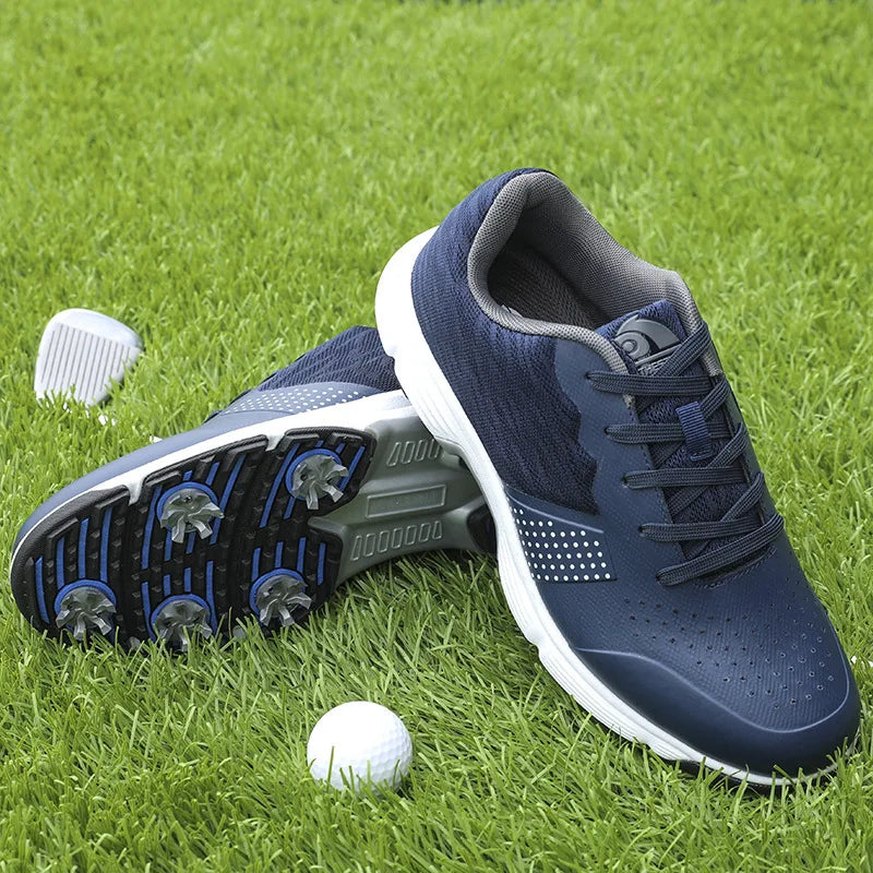 Waterproof Golf Shoes for Men Spikeless Outdoor Golf Sport Training Sneakers Classic Mens Golf Trainers Big Size 13 14