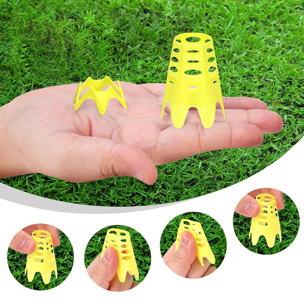 10PCS Golf Simulator Tees Golf Tees Simulator Plastic Practice Training For Turf and Driving Range Home Outdoor Indoor Use