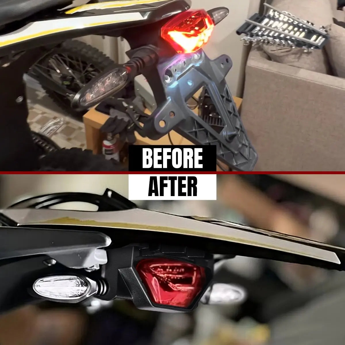 For Sur Ron Ultra Bee Tail Tidy Light Cover Lamp Caps