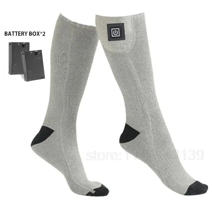 Winter Heated Socks Rechargeable Heating Socks With Battery Case Heated Socks Warmth Outdoor Heated Boots Snowmobile Winter Ski