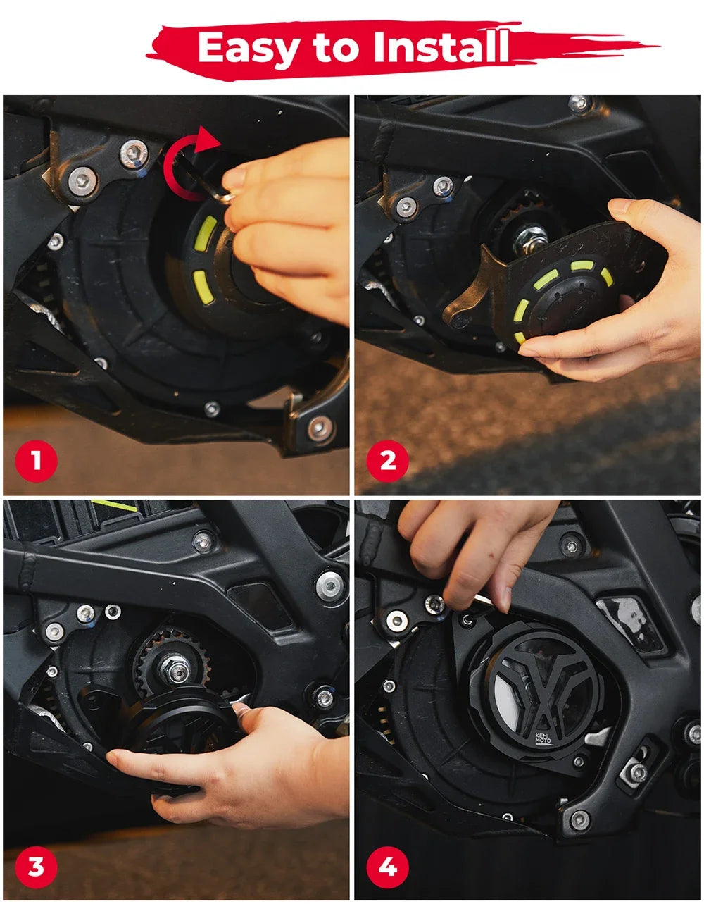 For Surron Pulley Guard Engine Case Saver Cover For Sur-Ron Light Bee X Light Bee S Motocross Motorcycle Accessories Flip Cover