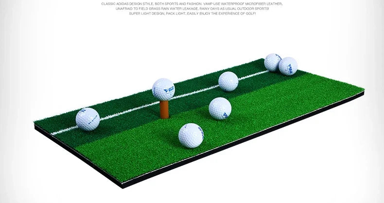 PGM Golf Mat with Rubber Tee Holder Realistic Grass Putting Mats Outdoor Sports Golf Training Turf Mat Indoor Office DJD003-9