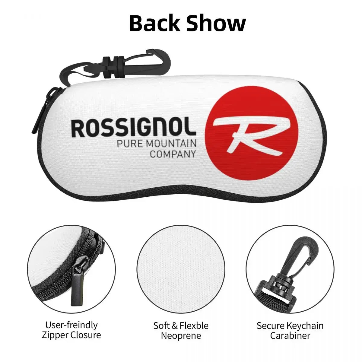 Rossignol Pure Mountain Products Shell Glasses Case Protective Sunglasses Box Women Men Soft Eyeglasses Bag Pouch