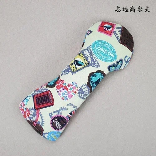 Color printed Universal Golf Club Driver fairway wood UT putter head cap Club protective cover tarp, free shipping