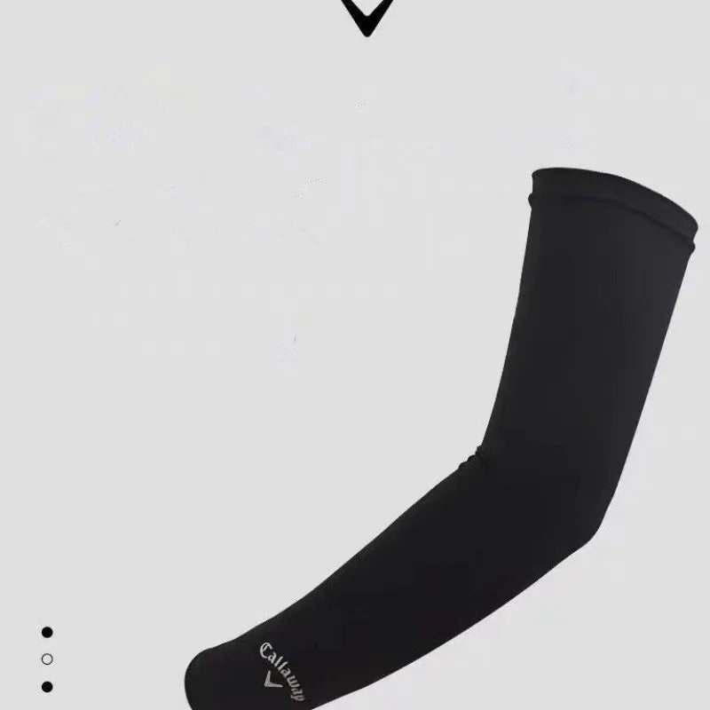 Callaway Golf Sunscreen Sleeve Breathable Non Slip Sunshade Arm Cover UV Protection Running Cycling Sleeves Cool Ice silk Arm C
