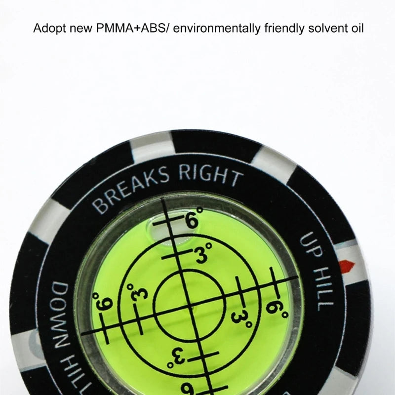 Bubble Levels Golfball Marker Golfs Putting Aid Round Bubble Levels High Reader Golfs Accessory for Men Women