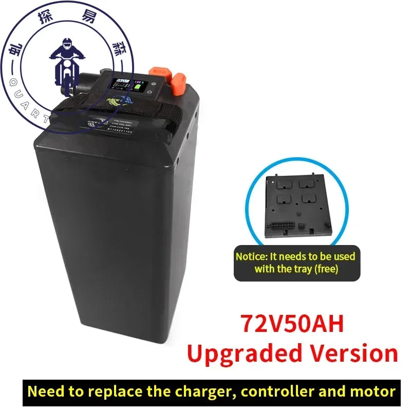 For Light Bee X Segway X160 X260 Battery Large Capacity Bluetooth 72V50AH 60V65AH Direct Replacement Ant BMS Dirtbike Battery