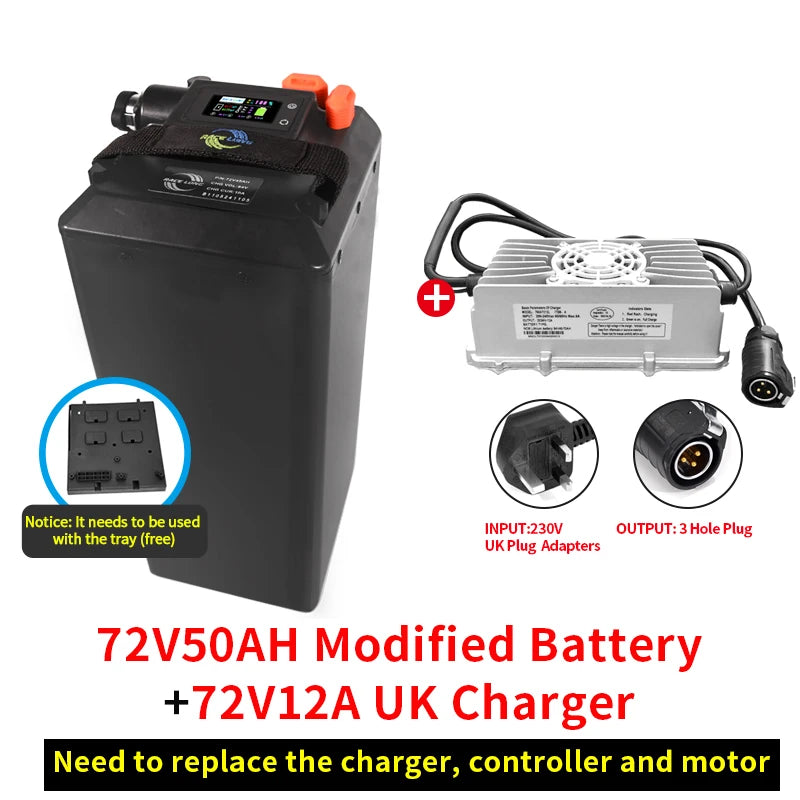 For Light Bee X 60V 72V Rebulit Battery Large Capacity Direct Replacement Motorcycles Off-road Dirtbike