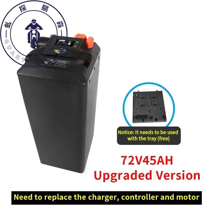 For Light Bee X Segway X160 X260 Battery Large Capacity Bluetooth 72V50AH 60V65AH Direct Replacement Ant BMS Dirtbike Battery