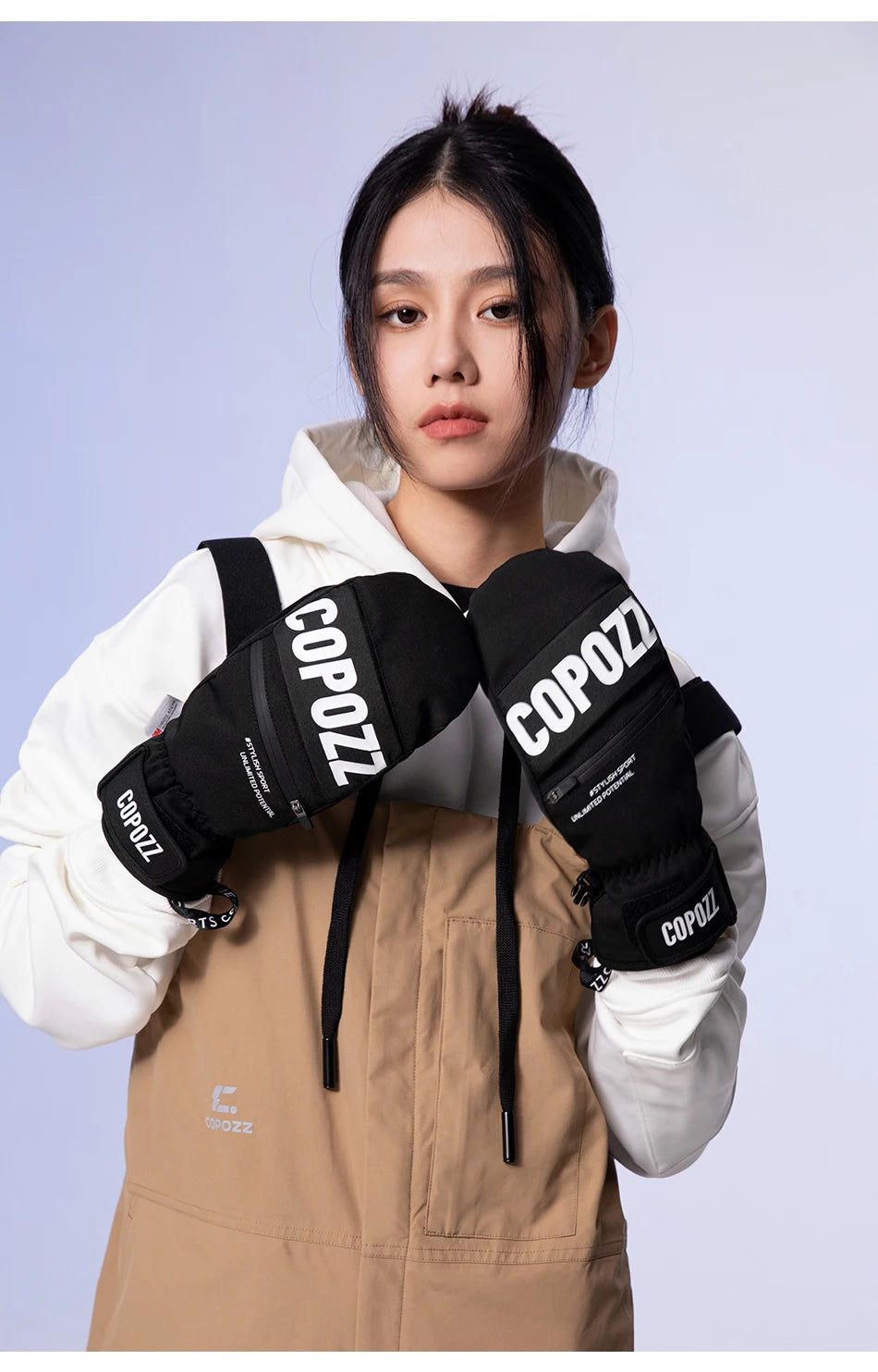 COPOZZ 3M Thinsulate Thick Adult Teenage Professional Snowboard Ski Gloves Windproof Winter Warm Thermal Snow Mittens Snowmobile