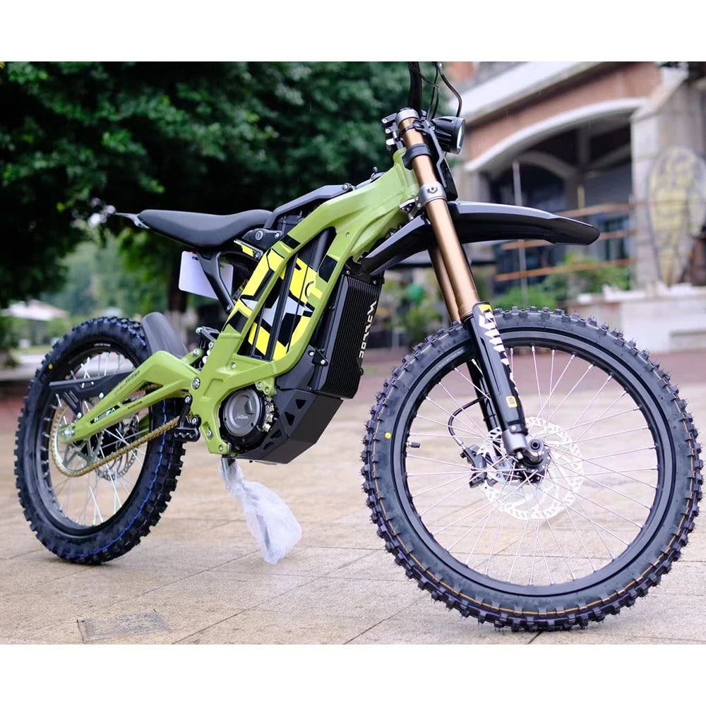 2025 Power-Full 60v 8000w High Performance Mid-Motor Off-Road Brushless Electric Dirt Bike Long-Range Light Bee X