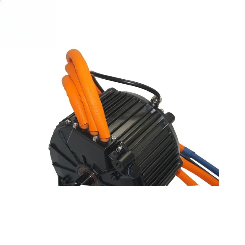 QSMOTOR 165 10000W 72V 50H Hall and Encoder PMSM Mid drive Motor for Light Bee