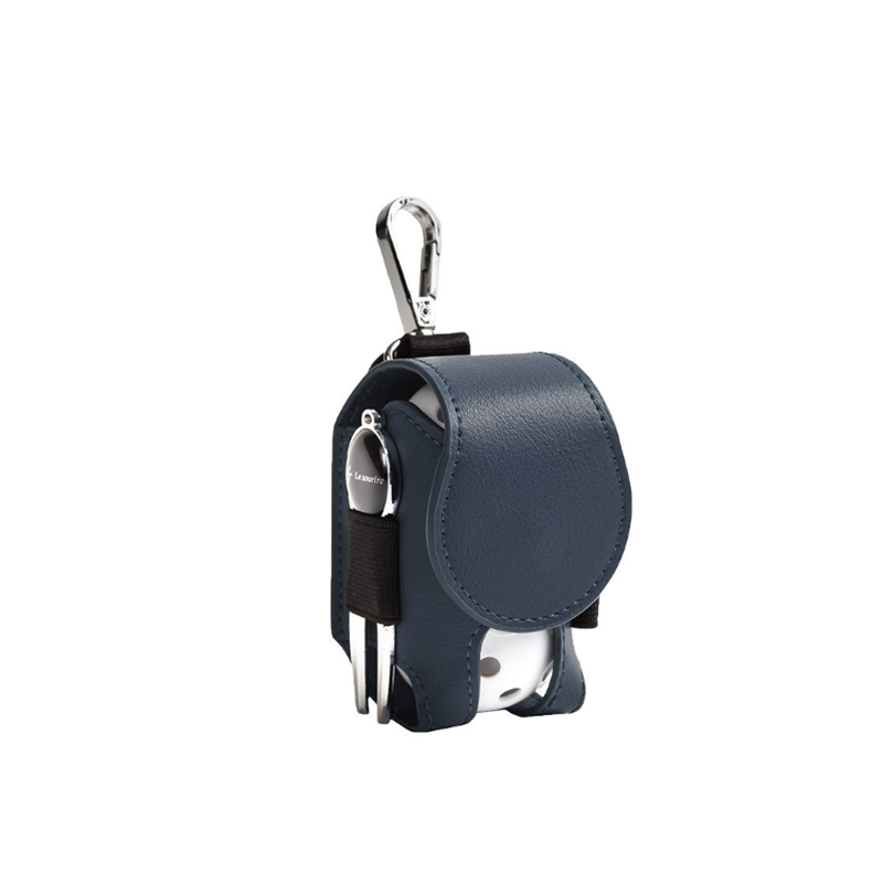 Leather Golf Ball Pouch Bag - Stylish and Practical
