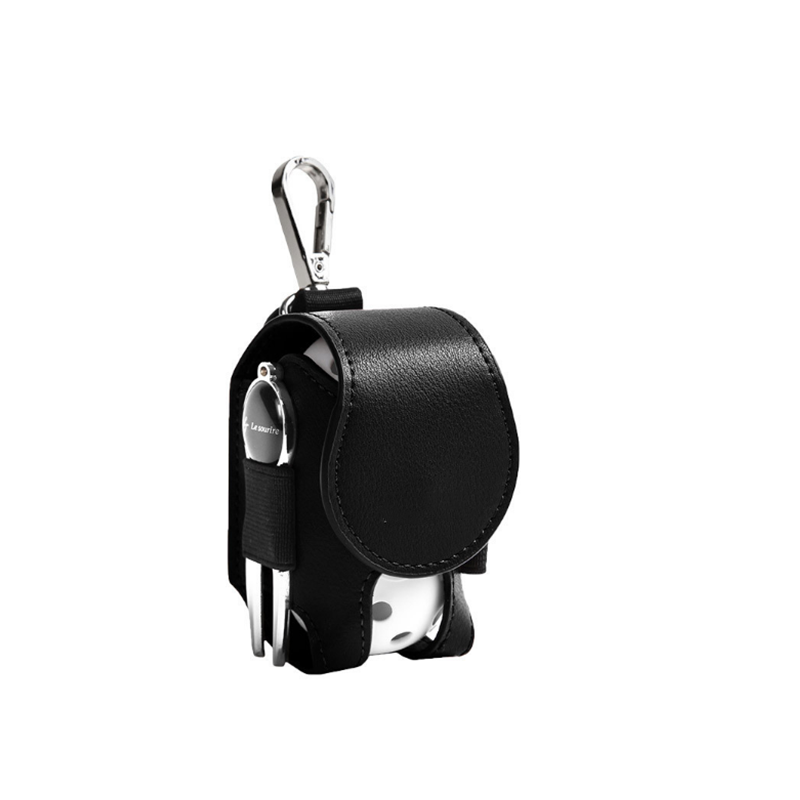 Leather Golf Ball Pouch Bag - Stylish and Practical