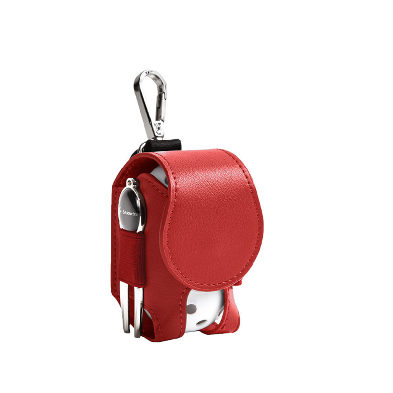 Leather Golf Ball Pouch Bag - Stylish and Practical
