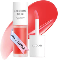 NOONI Korean Lip Oil - Appleberry - Plumping & Hydrating Tinted Lip Gloss
