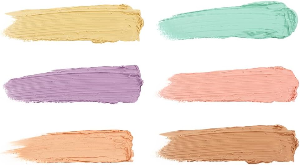 NYX Professional Makeup, Colour Correcting Palette, Concealing & Defining, Colour Correcting Concealer, Palette With Six Shades For Correcting And Concealing, Six blendable shades (green, purple, pink, orange, peach and yellow) for buildable coverage, Com