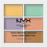 NYX Professional Makeup, Colour Correcting Palette, Concealing & Defining, Colour Correcting Concealer, Palette With Six Shades For Correcting And Concealing, Six blendable shades (green, purple, pink, orange, peach and yellow) for buildable coverage, Com