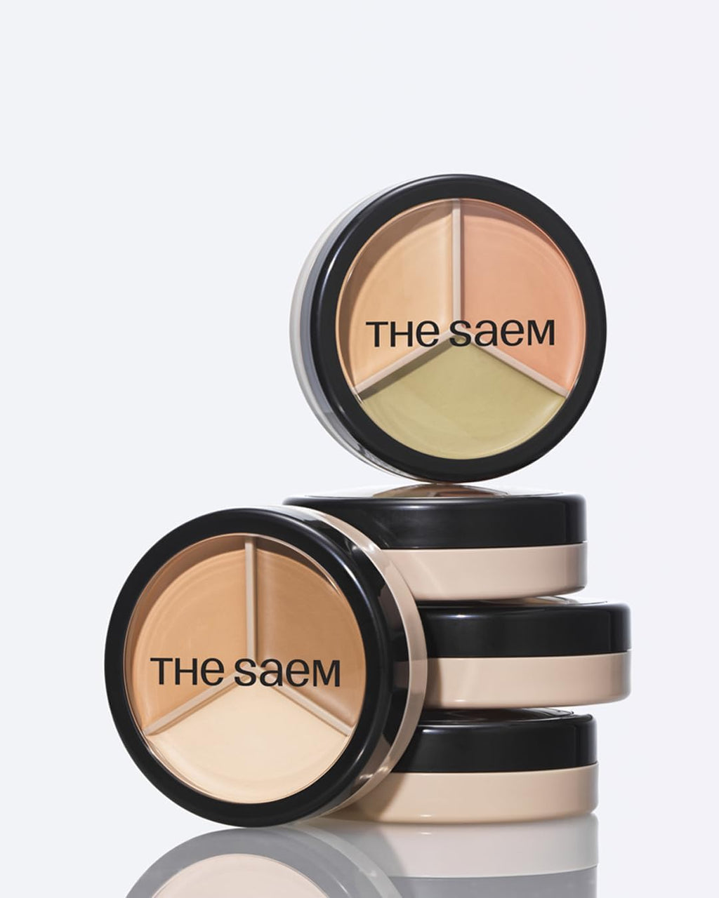 the SAEM Cover Perfection Triple Pot Concealer 01 Correct Beige
