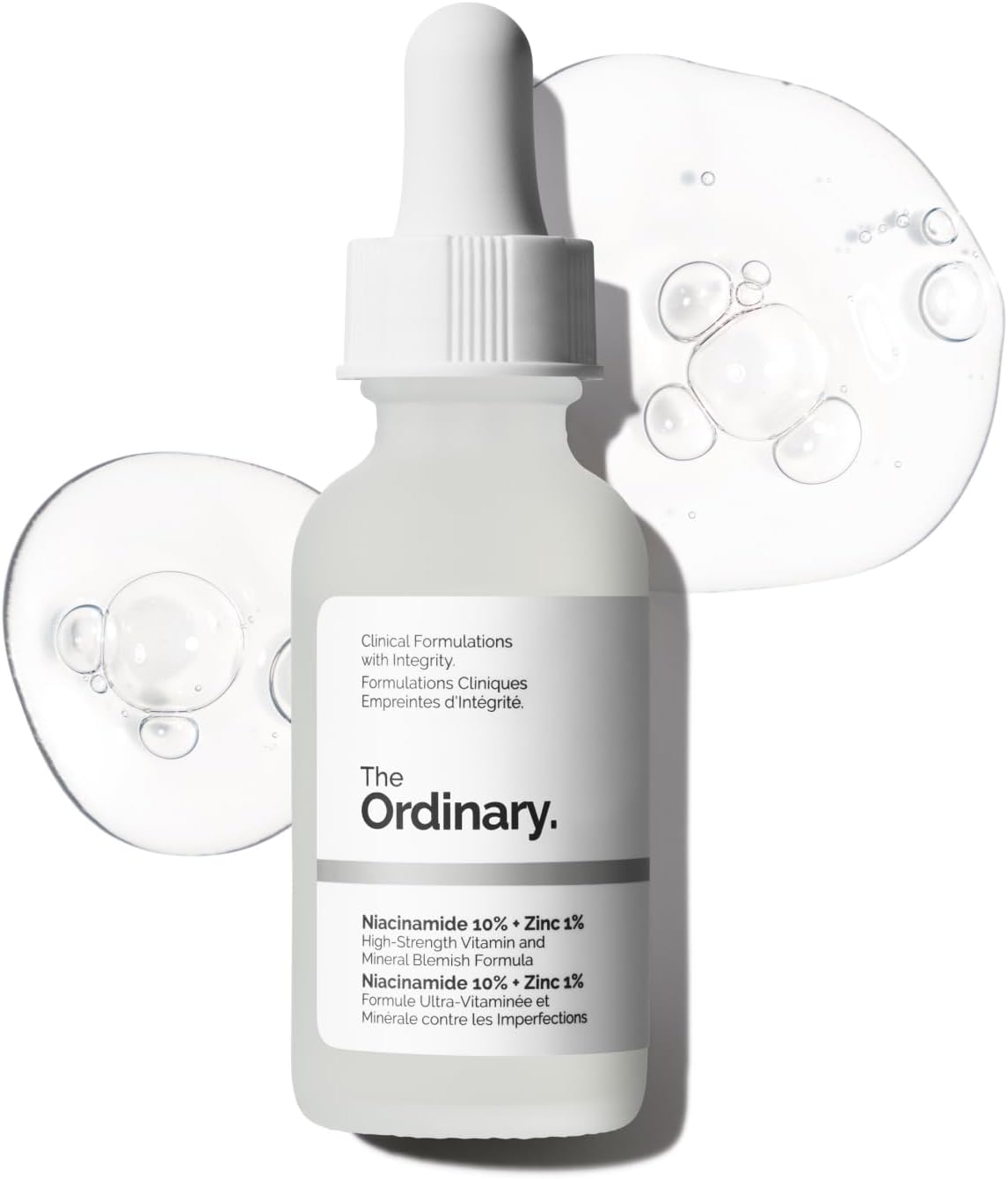 The Ordinary Niacinamide 10% + Zinc 1%, Brightening & Smoothing Serum for Blemish-Prone Skin