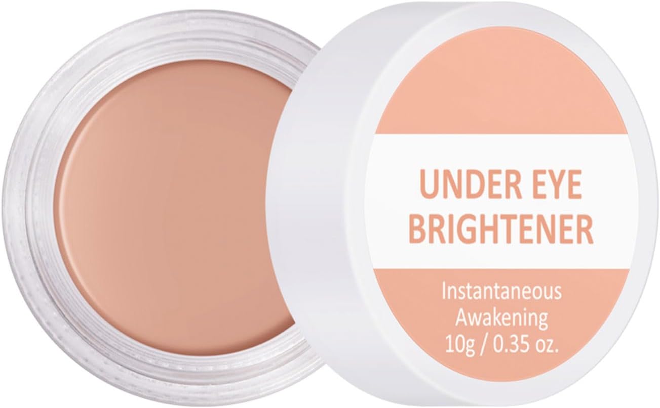 Under Eye Brightener, Full Coverage Under Eye Concealer, Pink Colour Corrector, Waterproof, Long Lasting, with Hyaluronic Acid and Shea Butter, for Fair to Light Skin Tones