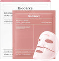 BIODANCE Bio-Collagen Real Deep Mask, Hydrating Overnight Hydrogel Mask, Pore Minimizing, Elasticity, Plumping Improvement, Korean Skincare | 1.19oz(34g) x 4ea