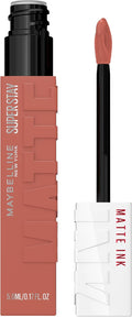 Maybelline New York SuperStay Matte Ink 16H Liquid Lipstick in 65 Seductress 5ml: Super-Saturated Transfer-Resistant Matte Finish with Precision Arrow Applicator for All-Day Wear