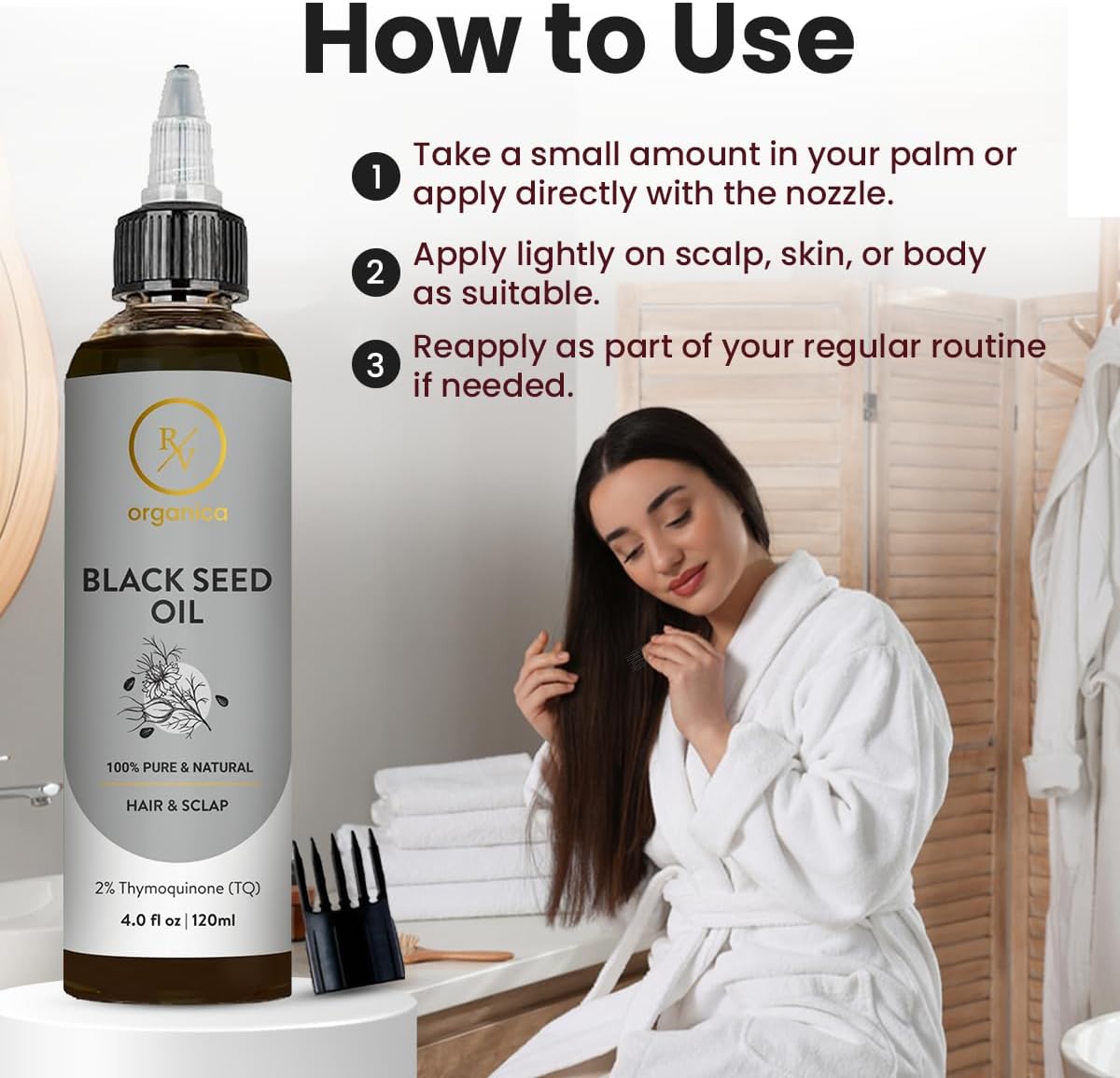 Jojoba Oil 120ml – 100% Pure Cold Pressed Jojoba Oil for Hair, Scalp & Nails | Unrefined, Hexane Free & Natural Moisturising Oil – 4.05 fl oz