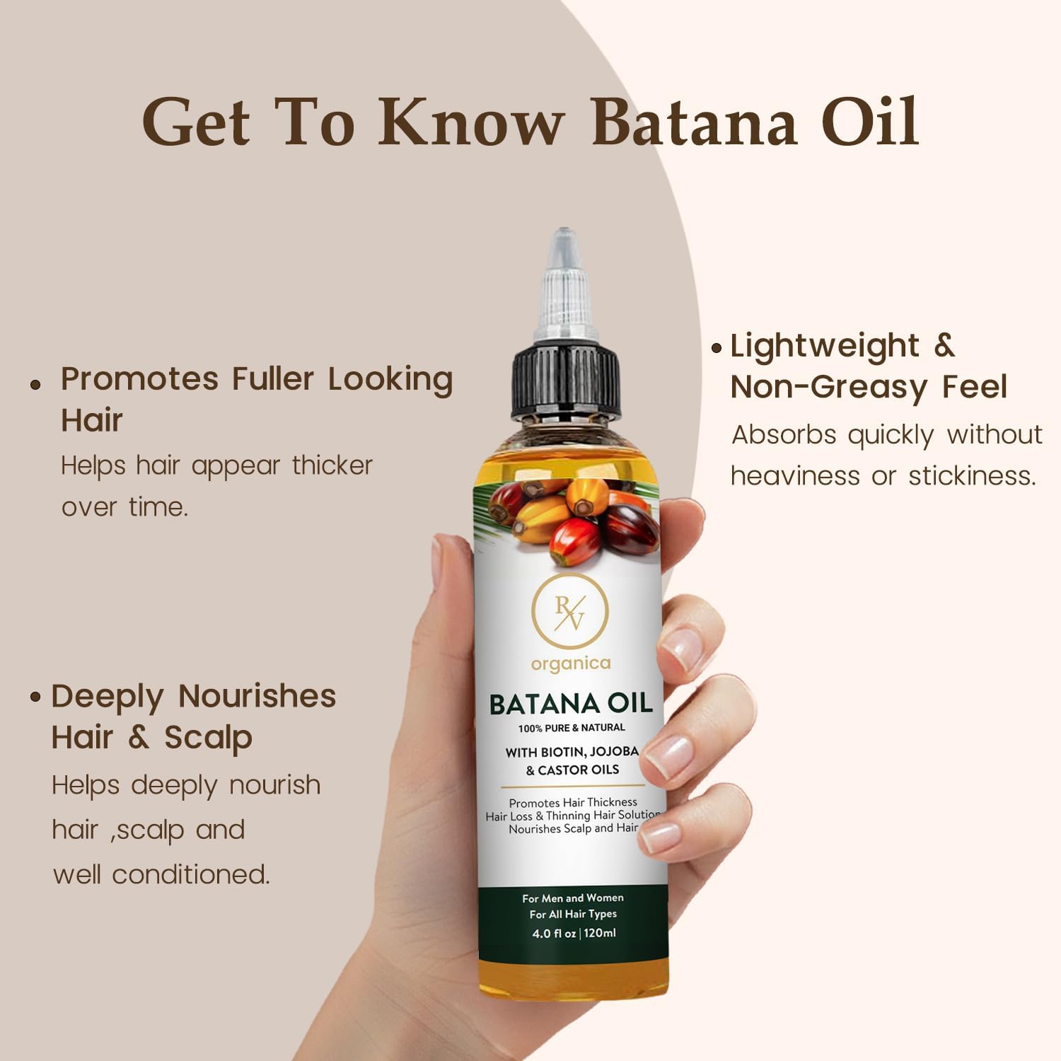 Jojoba Oil 120ml – 100% Pure Cold Pressed Jojoba Oil for Hair, Scalp & Nails | Unrefined, Hexane Free & Natural Moisturising Oil – 4.05 fl oz