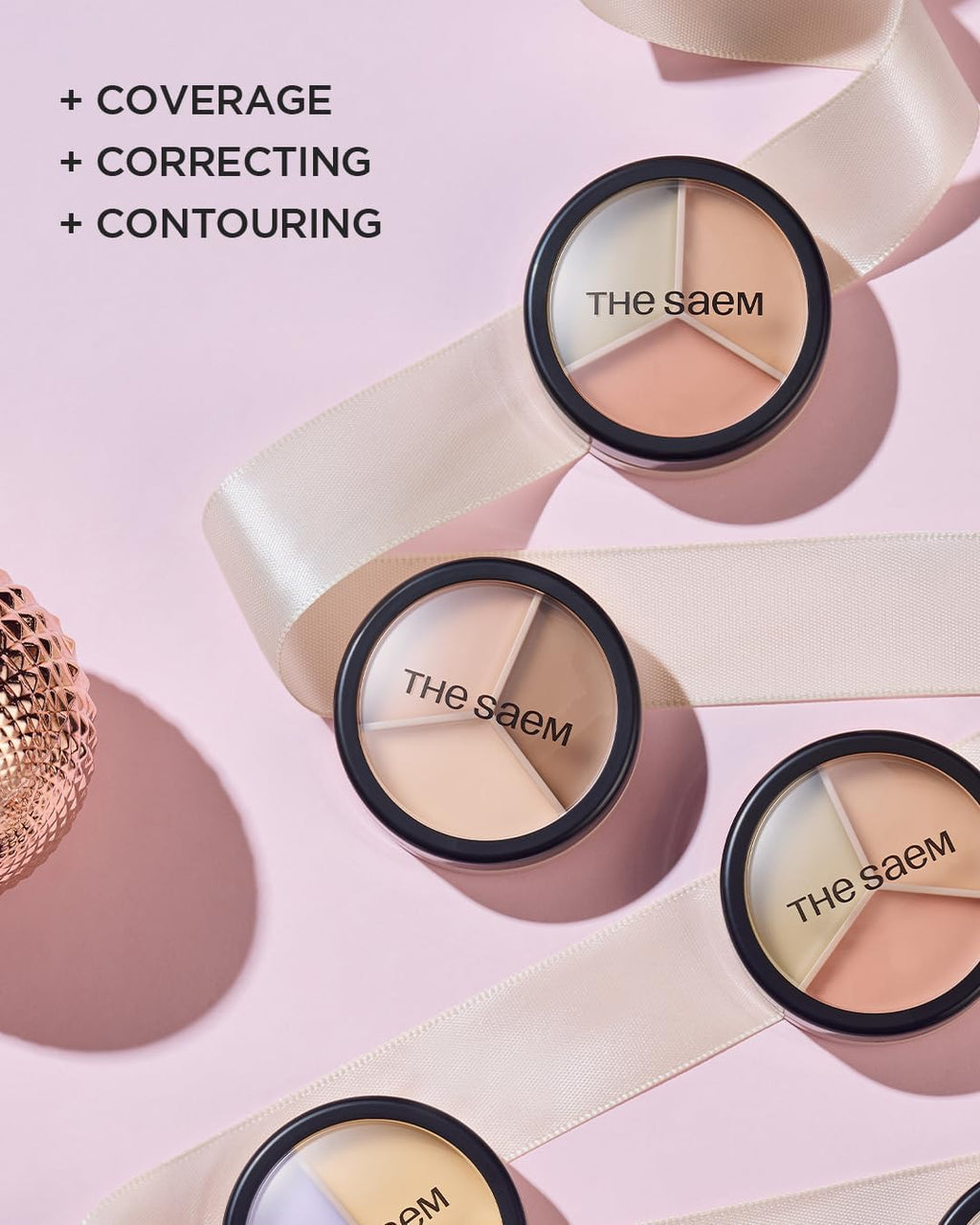 the SAEM Cover Perfection Triple Pot Concealer 01 Correct Beige