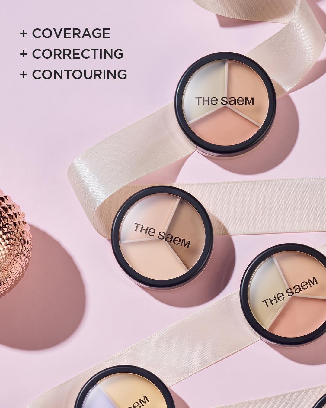 the SAEM Cover Perfection Triple Pot Concealer 01 Correct Beige