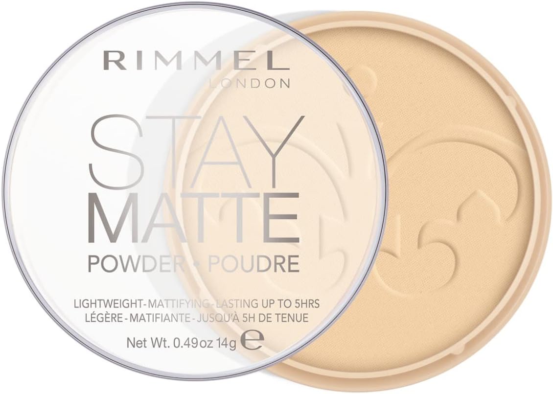 Rimmel London Stay Matte Pressed Powder Number 001 Transparent 14 g
