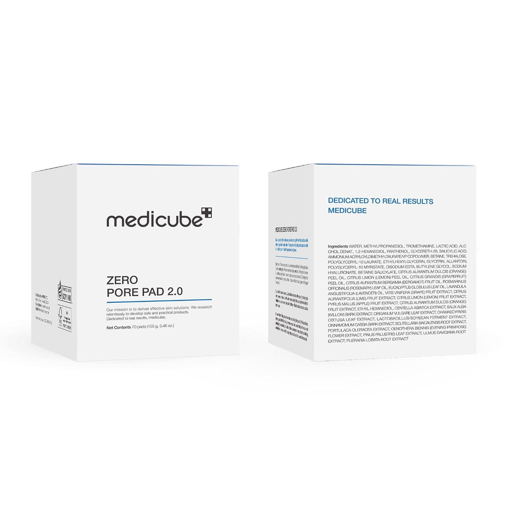 medicube Toner Pads Zero Pore Pad 2.0 for Exfoliation and Pore Care