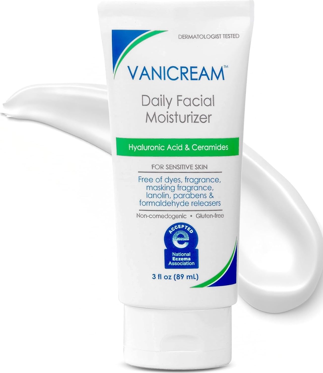Vanicream Daily Facial Moisturizer, Lightweight, Non-Greasy, 3 Fl Oz