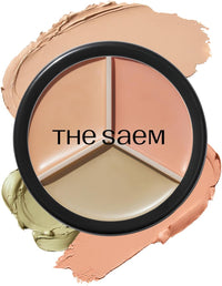 the SAEM Cover Perfection Triple Pot Concealer 01 Correct Beige