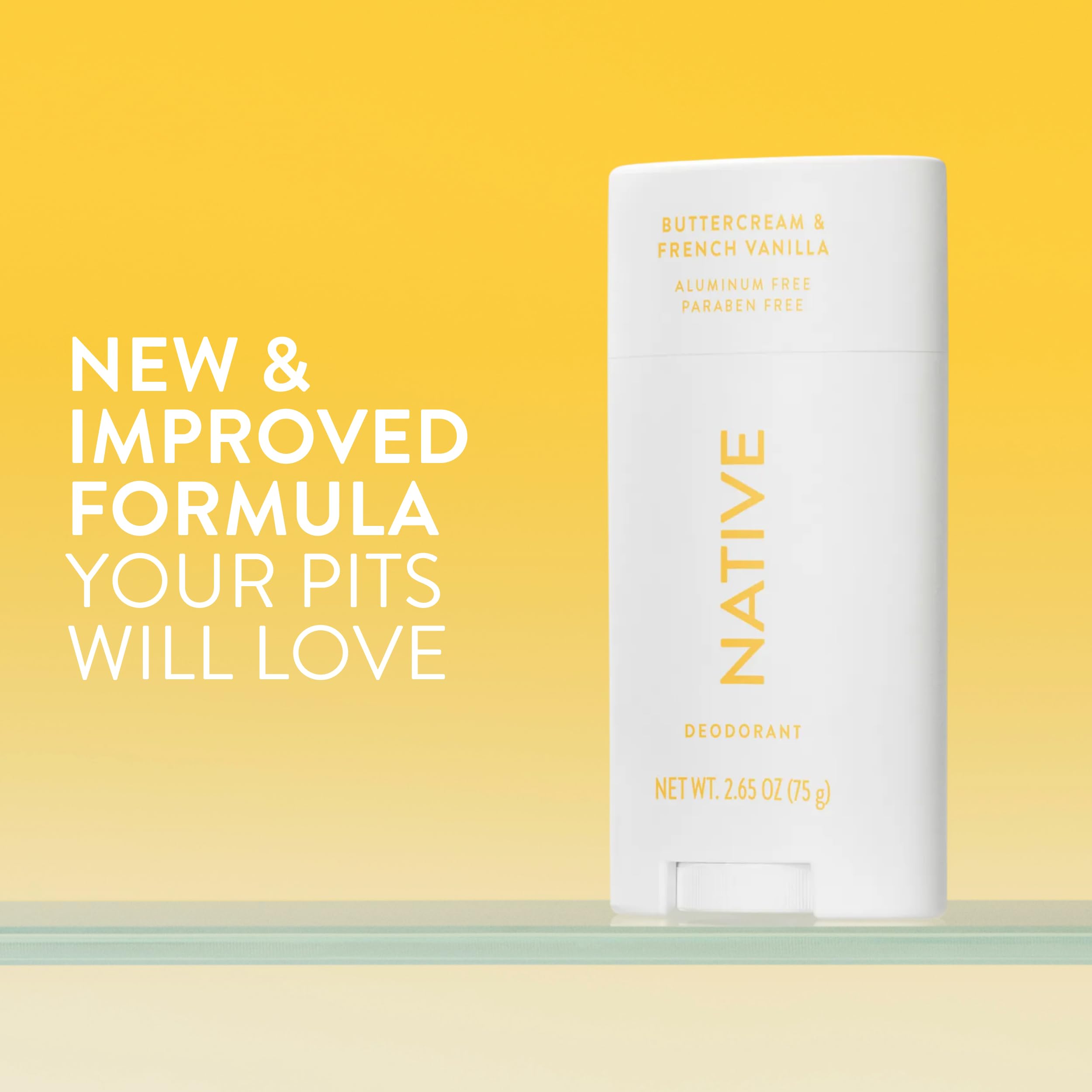 Native Deodorant Contains Naturally Derived Ingredients, 72 Hour Odor Control, Deodorant for Women and Men, Aluminum Free, Coconut & Vanilla 2.65oz