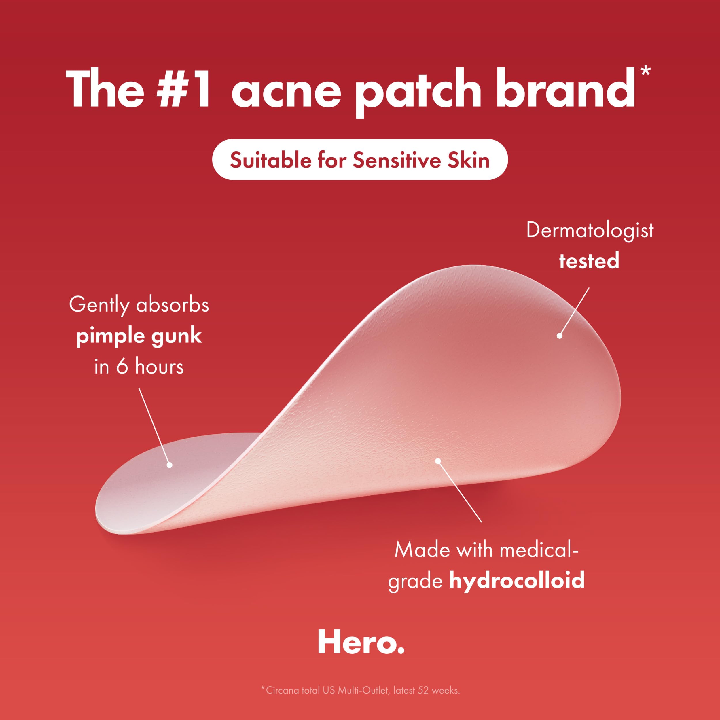 Mighty Patch Hero Cosmetics Original Nighttime Acne Pimple Patches, 36 Ct