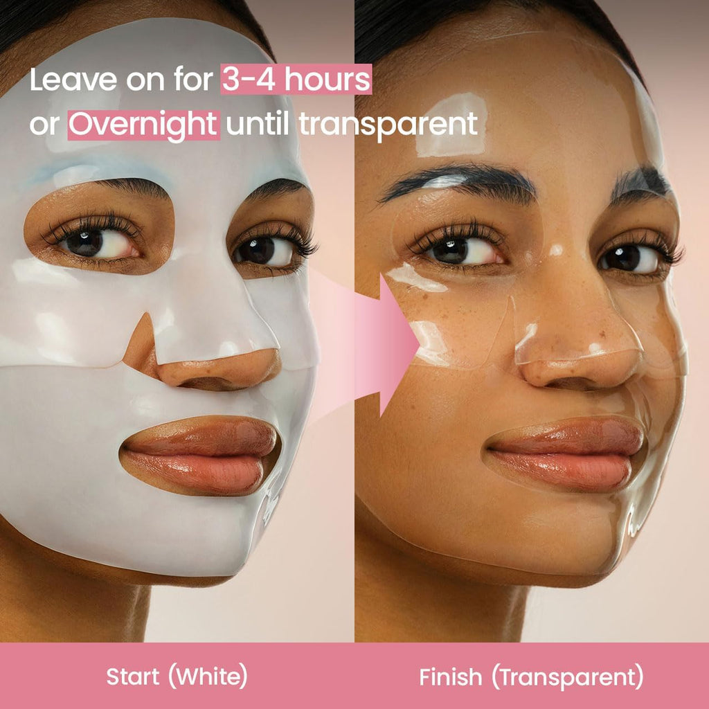 BIODANCE Bio-Collagen Real Deep Mask, Hydrating Overnight Hydrogel Mask, Pore Minimizing, Elasticity, Plumping Improvement, Korean Skincare | 1.19oz(34g) x 4ea