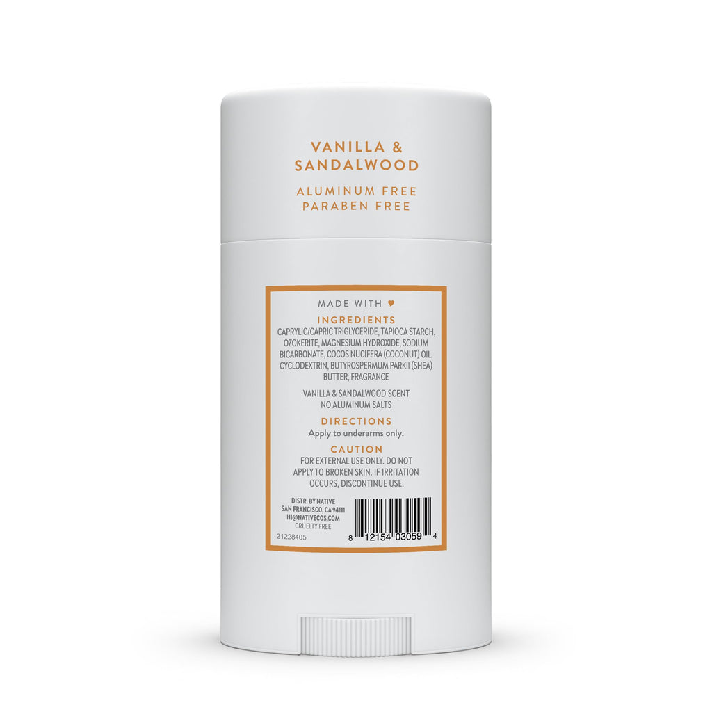 Native Deodorant Contains Naturally Derived Ingredients, 72 Hour Odor Control, Deodorant for Women and Men, Aluminum Free, Coconut & Vanilla 2.65oz