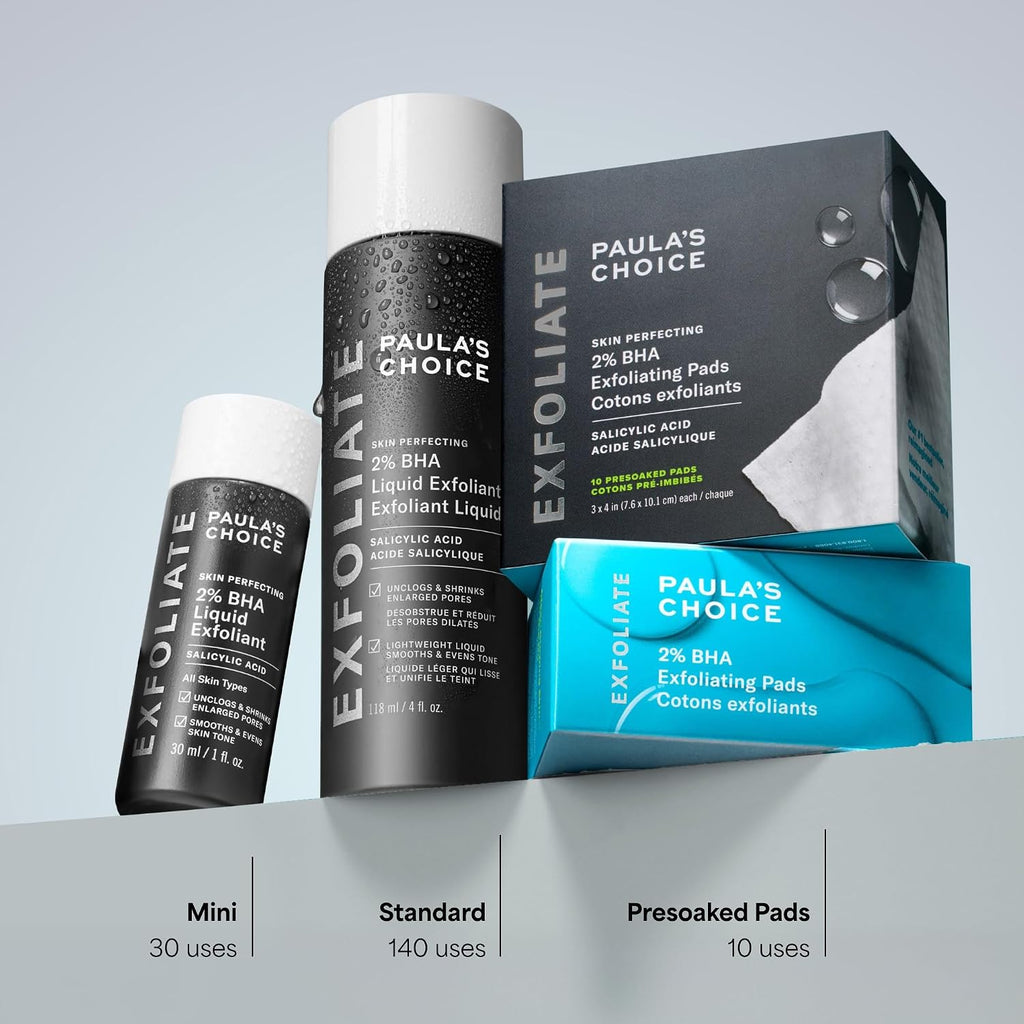 Paula's Choice SKIN PERFECTING 2% BHA Liquid Exfoliant, 30 mL, Travel Size