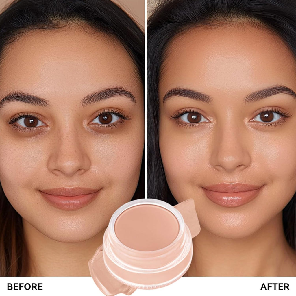 Under Eye Brightener, Full Coverage Under Eye Concealer, Pink Colour Corrector, Waterproof, Long Lasting, with Hyaluronic Acid and Shea Butter, for Fair to Light Skin Tones