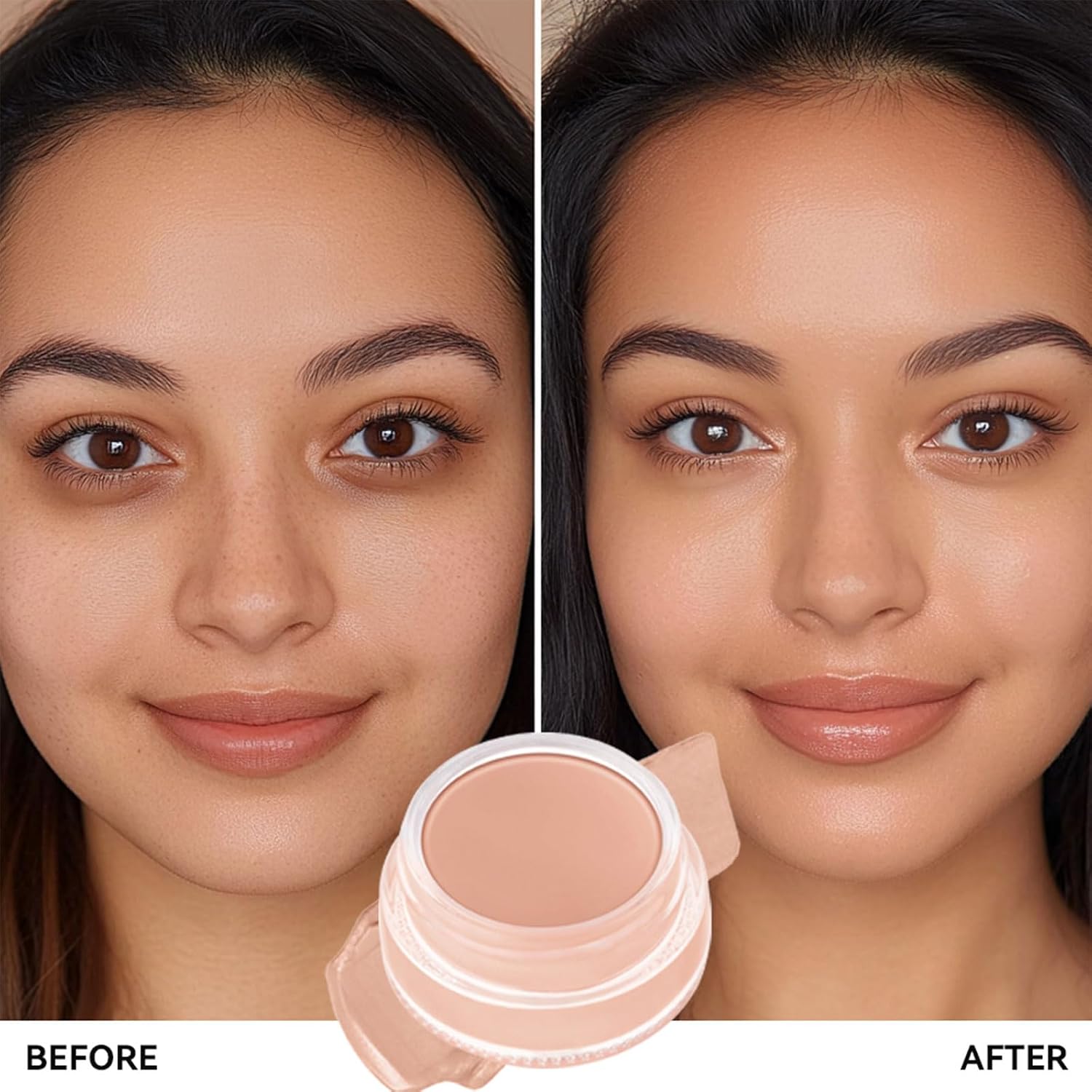 Under Eye Brightener, Full Coverage Under Eye Concealer, Pink Colour Corrector, Waterproof, Long Lasting, with Hyaluronic Acid and Shea Butter, for Fair to Light Skin Tones