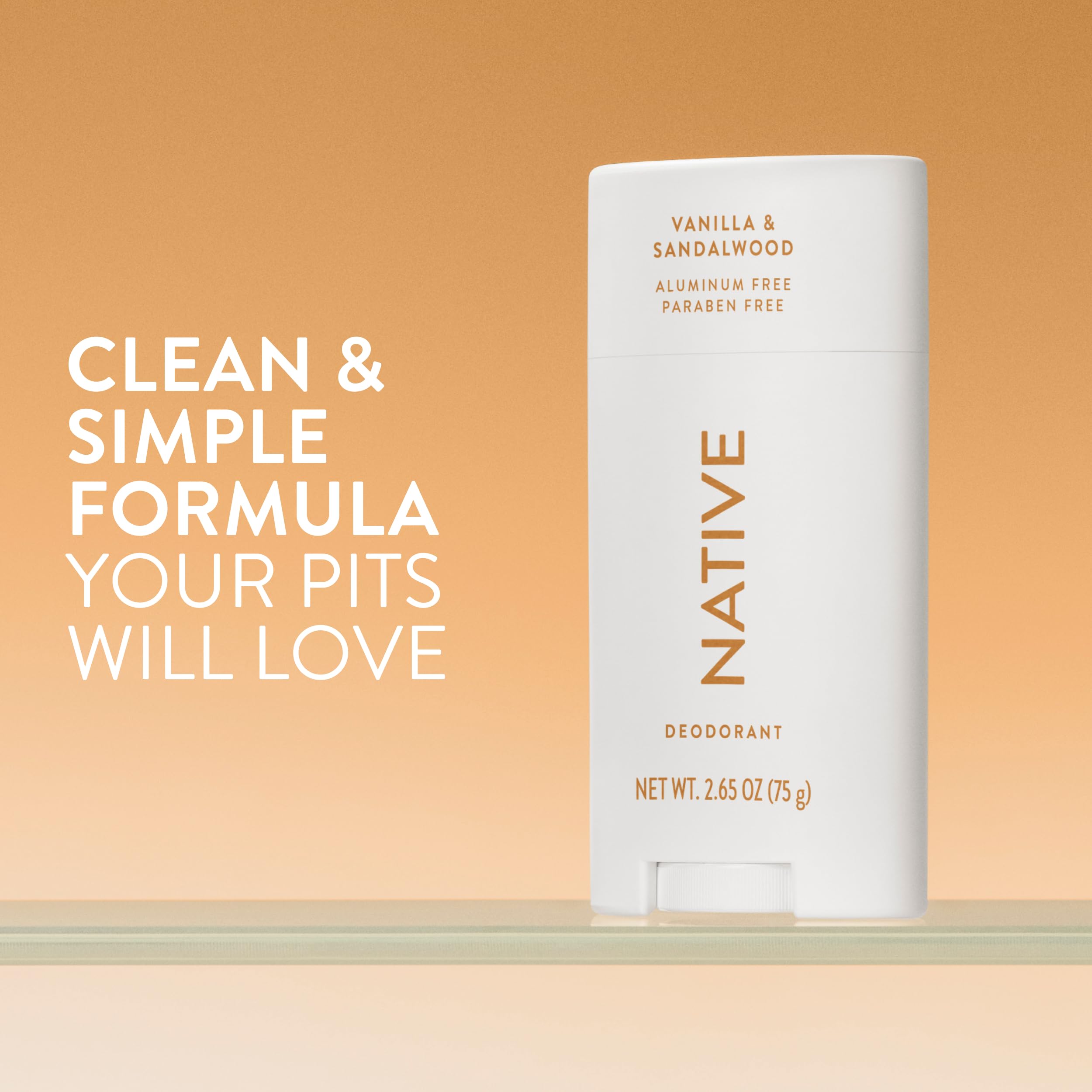 Native Deodorant Contains Naturally Derived Ingredients, 72 Hour Odor Control, Deodorant for Women and Men, Aluminum Free, Coconut & Vanilla 2.65oz